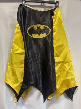 Rubie's Black and Yellow Glitter Bat Superhero Cape
